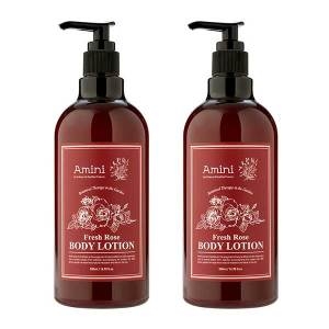 아미니 바디로션 플라워테라피 로즈 500ml 2개