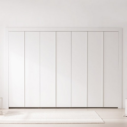 삼익가구 밀리 무광 솔리드 여닫이 붙박이장 (350cm)_이미지