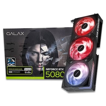 갤럭시 GALAX 지포스 <b>RTX</b> <b>5080</b> EX GAMER BLACK OC D7 16GB