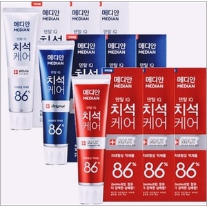 메디안 덴탈IQ 치석케어(93%) 화이트 치약 120g (30개)_이미지