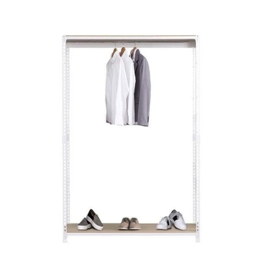 스피드랙 드레스룸 시스템 철제 행거봉1개 2단 행거 1200x600 (180cm(높이))_이미지