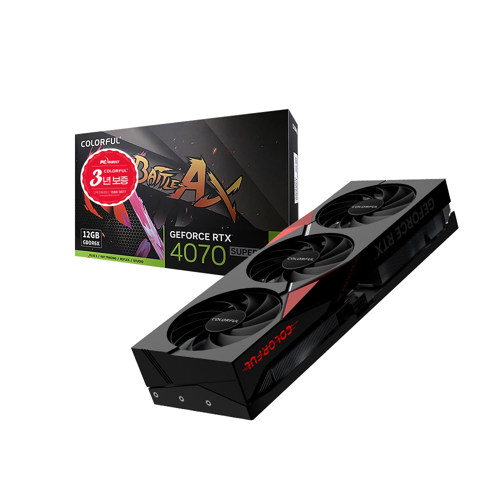 COLORFUL 지포스 RTX 4070 SUPER 토마호크 EX D6X 12GB 피씨디렉트_이미지