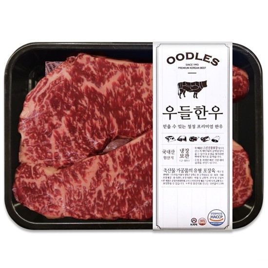 우들 1++등급 한우 채끝살 300g (1개)_이미지