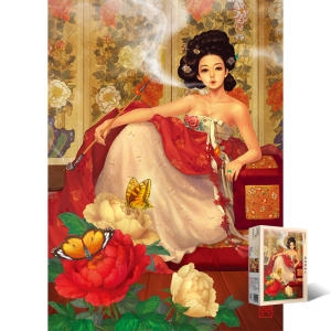 [불명] 2000피스 직소퍼즐 우나영-목단화 여인 PL2117