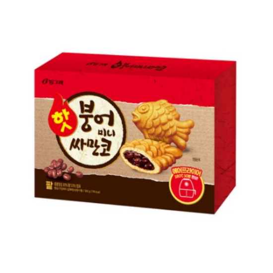 빙그레 핫붕어 미니 싸만코 팥 300g (3개)