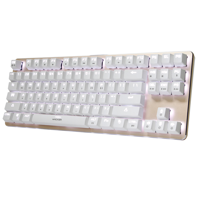 앱코 HACKER K530 LED 기계식 키보드 (청축)_이미지