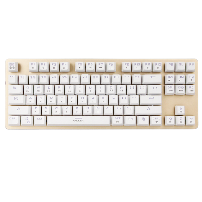 앱코 HACKER K530 LED 기계식 키보드 (청축)_이미지