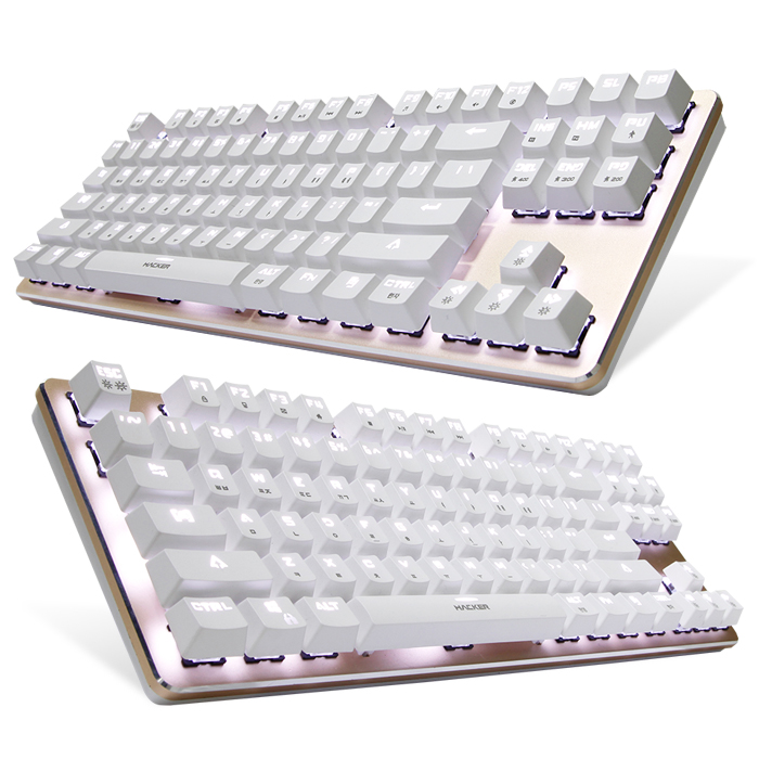 앱코 HACKER K530 LED 기계식 키보드 (청축)_이미지