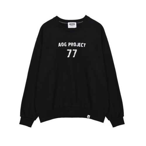 JEEP 에이오 로젝트 빈티지 77 로고 오버핏 헤비 스웻 블랙 1953511_이미지