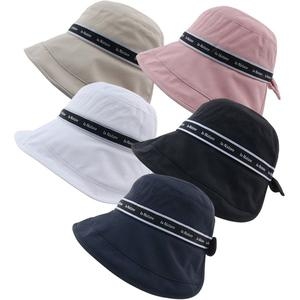 마메든 엄마 중년 여성 경량 나일론 뒷리본 벙거지 여름 버킷햇 챙모자/CL-B319_이미지
