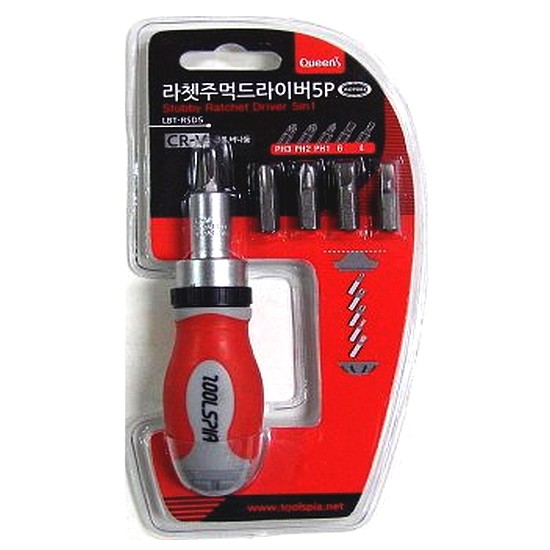 라쳇 주먹드라이버 5P