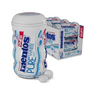 Mentos Pure Gum Sweet Mint  퓨어 껌 스위트 민트 50개입 6팩