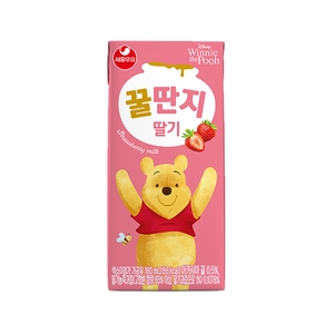 서울우유 딸기 꿀딴지 180ml (3개)_이미지