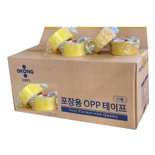 오공 중포장 OPP 아크릴 박스테이프 48mm x 50m (12개)_이미지