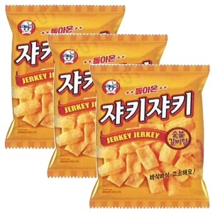 빙그레 돌아온 쟈키쟈키 숯불갈비향 70g 3봉지_이미지
