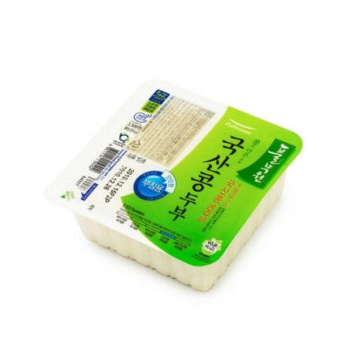 풀무원 국산콩 두부 단단한 부침용 380g (1개)_이미지