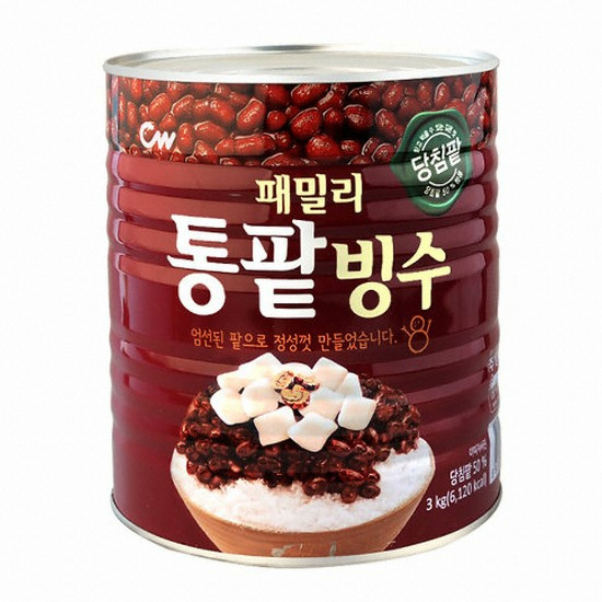 청우식품 패밀리 통팥빙수 3kg (3개)_이미지
