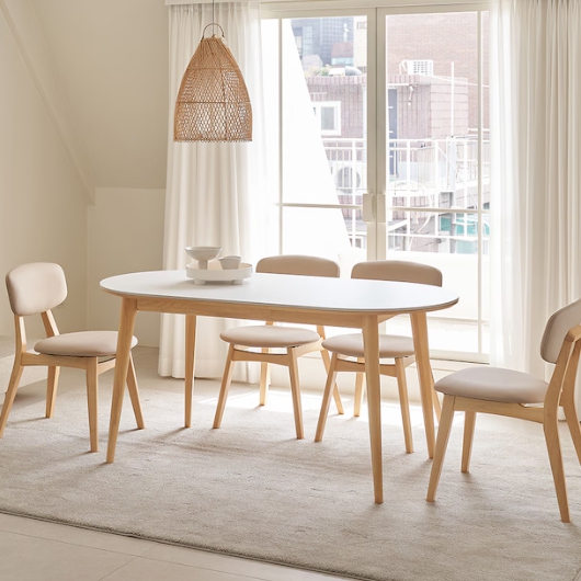 세라드 라운드 세라믹 식탁 1600