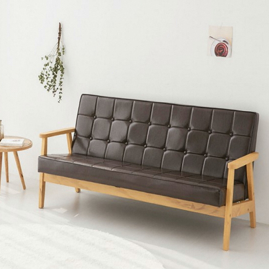 마켓비 BUGOK 가죽소파 3인용_이미지