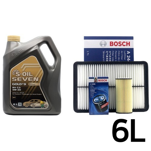 에쓰오일 세븐골드 RV C3 5W30 6L + 보쉬필터 올란도2.0 디젤