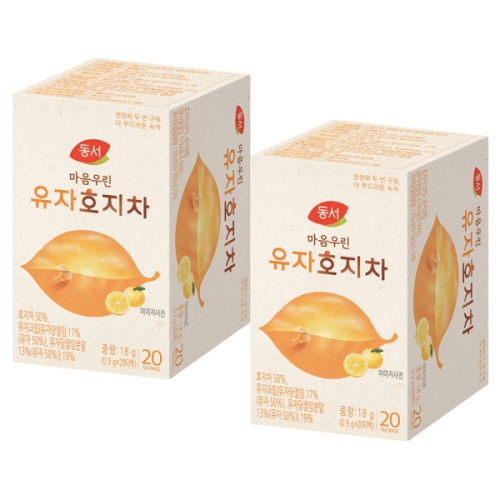 동서식품 마음우린 유자 호지차 20개입 (5개)