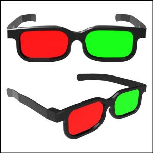 3D 입체안경  적 녹
