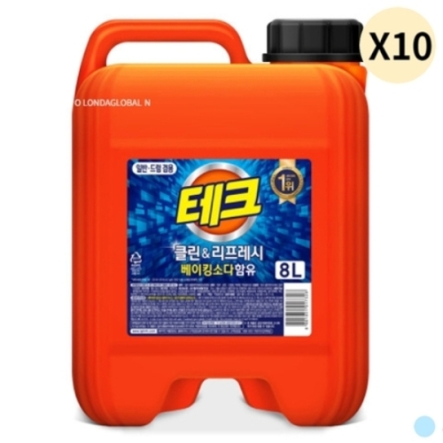 LG생활건강 테크 클린 앤 리프레시 겸용 8L (10개)