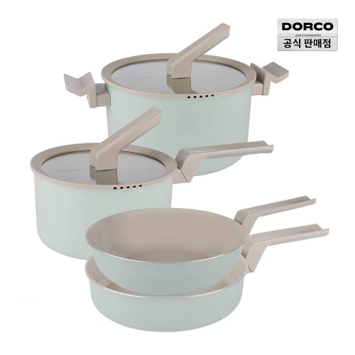 마린 민트 IH 세라믹 프라이팬 냄비 4종세트 (팬20+궁중26+편수20+양수24)