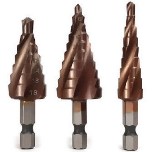 블랙불 <b>스텝</b><b>드릴</b><b>비트</b> 코발트 SBT-3S (3pcs)