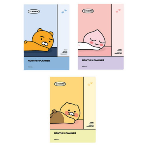 아이콘스 카카오프렌즈 만년 먼슬리 플래너