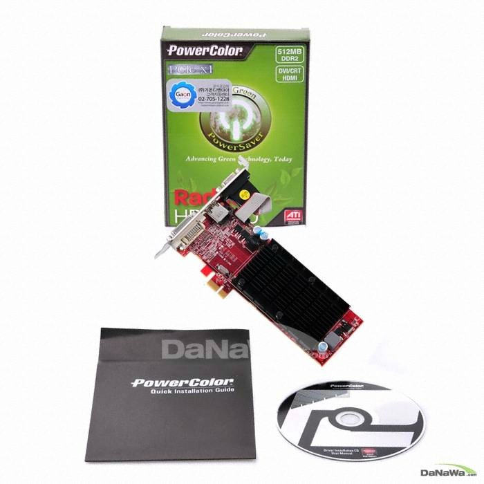 PowerColor �󵥿� HD 5450 HDMI D2 512MB PCI-E 1X ����