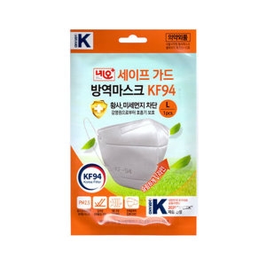 세이프가드 황사 방역마스크 KF94 대형 L 1매입10개