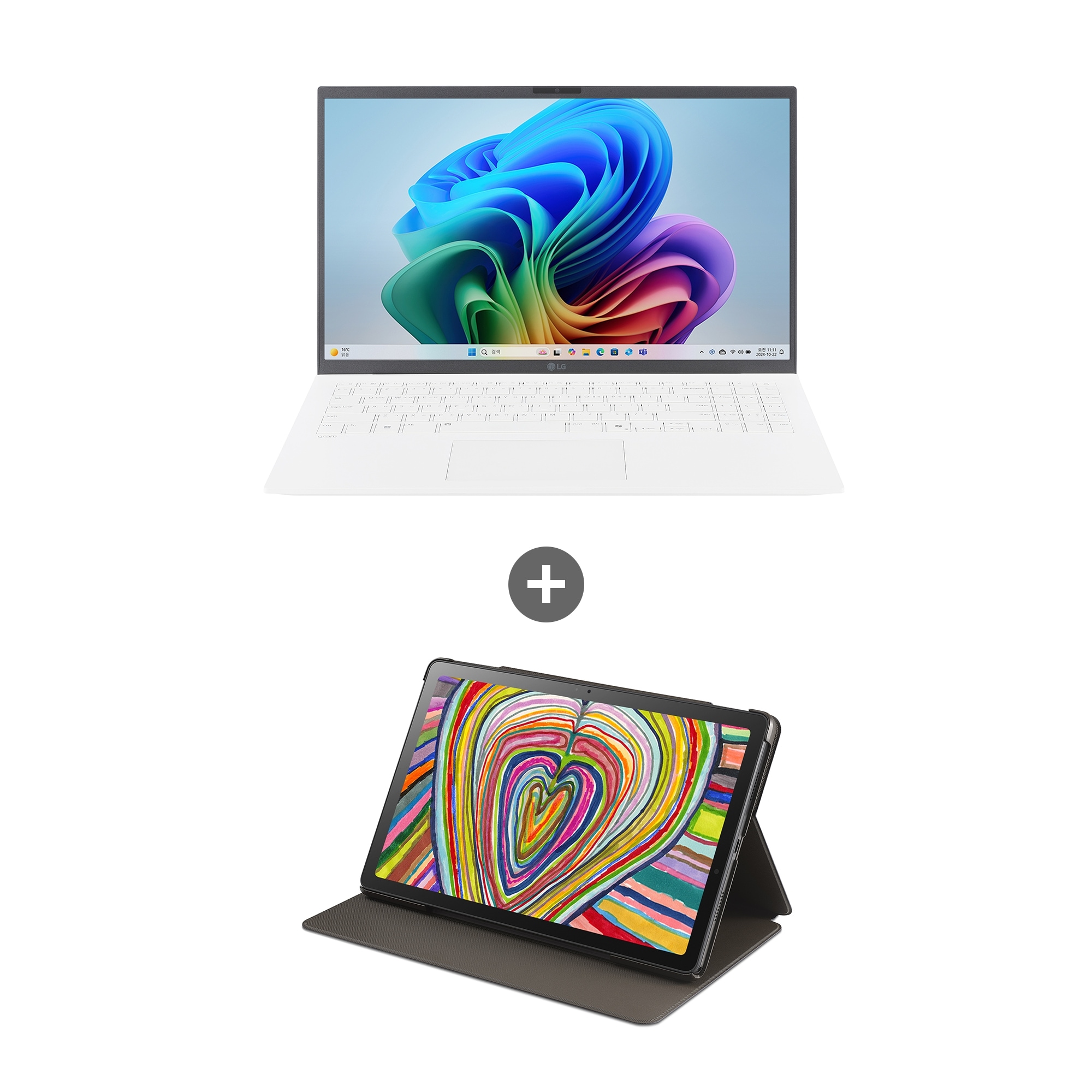 LG전자 2025 그램15 15Z80T-GS5WK (LQ12ML, 태블릿PC 패키지)_이미지