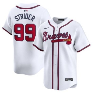  나이키 1064798 MLB Spencer Strider 애틀랜타 브레이브스 홈 리미티드 플레이어 저지 화
