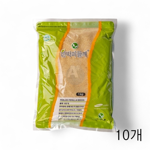 한식품 한박피들깨 1kg X10개 들깨가루 국밥들깻가루 10개_이미지