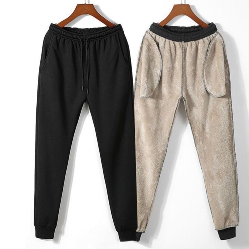 보온 양털 방한바지 융기모 조거 밴딩 배기팬츠 애슬레저룩 남자기모배기팬츠sag7+1Txw