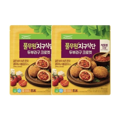 풀무원 지구식단 두부라구 크로켓 300g (2개)_이미지