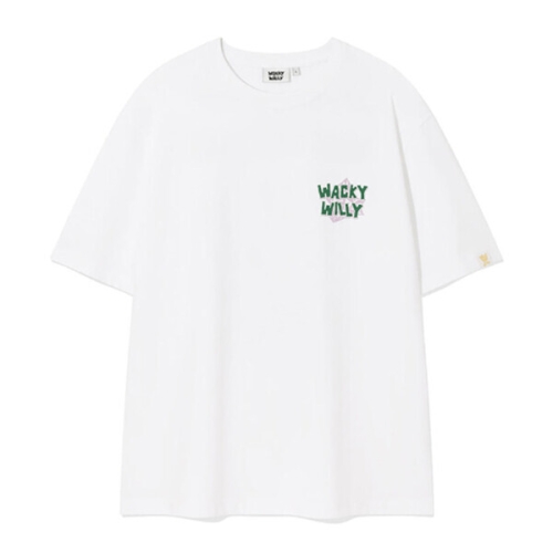 비케이브 와키윌리 멀티 그래픽 반팔 티셔츠 화이트 WA2503ST16WH