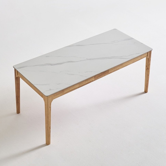 동서가구 조이 모던M 세이프티 세라믹 원목 식탁 1800 (의자별도)_이미지