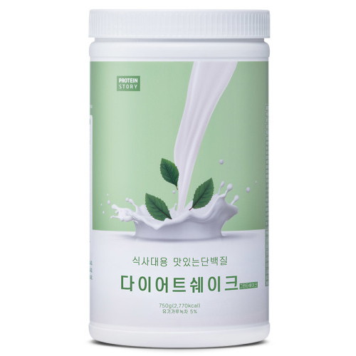 프로틴스토리 식사대용 맛있는단백질 다이어트쉐이크 그린티쉐이크 750g (1개)