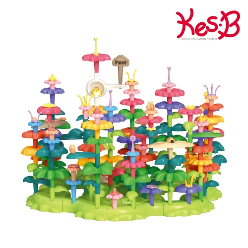 캐스B 튼튼 크리에듀 플라워가든 블록_이미지