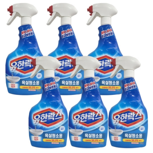 유한양행 유한락스 욕실청소용 715ml (6개)