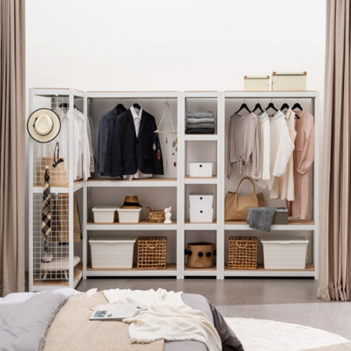 홈던트하우스 조립식 철제 3단 시스템 행거 400x500 (행거봉 1개, 높이 210cm)_이미지