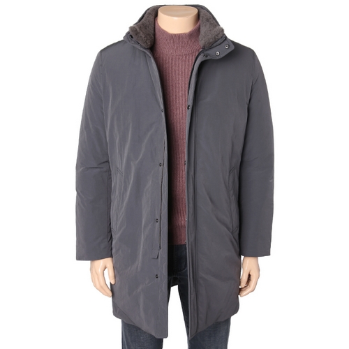 페라로밀라노 양털 에리 탈착 구스다운 코트 A0AC452_이미지