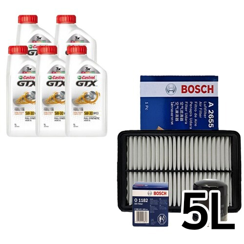 캐스트롤 GTX SP/C3 5W30 5L + 보쉬필터 현대 그랜저IG 2.4 하이브리드