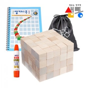 샘통 쌓기나무 100p와교재1권 주머니목공풀