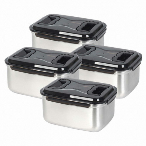 키친아트 피앙세 스텐 김치통 핸디 4호 9.5L (4개)_이미지