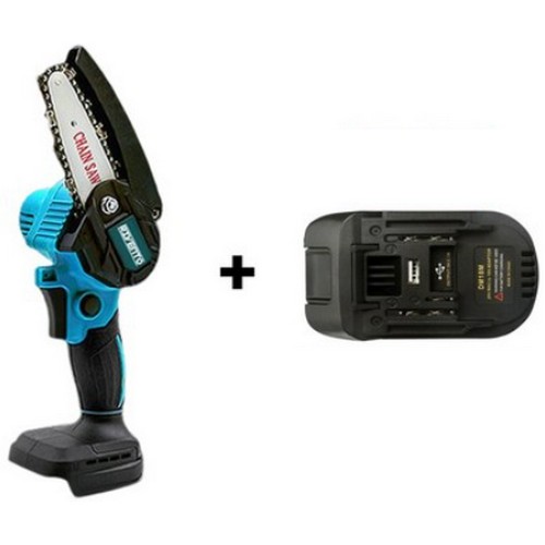 리벤토 4인치 미니 체인톱 + 밀워키 배터리 변환 어댑터