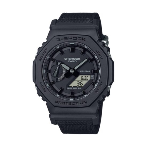 G-SHOCK GA-2100BCE-1A 유틸리티 블랙 팔각 남성 아나디지 우레탄_이미지