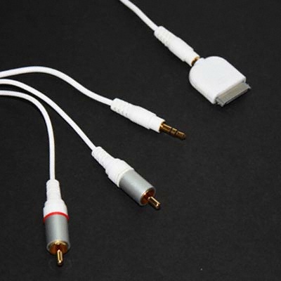 라이트컴 COMS 아이폰 사운드 케이블Stereo + 2RCA A3566_이미지